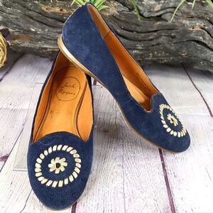 Jack Rogers Rebecca Ballet Flat - Navy Blue Suede
